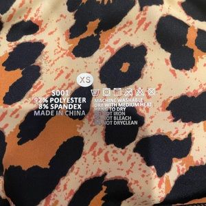 Cheetah print leggings